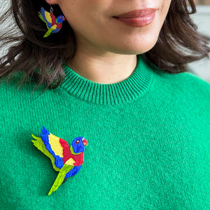 Lulu the Lorikeet Brooch - Erstwilder Australiana 2025