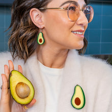 Load image into Gallery viewer, Avocado Affair Brooch - Erstwilder In Praise Of Veg