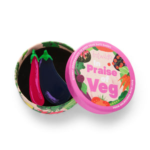 Eggplant Envy Brooch - Erstwilder In Praise Of Veg