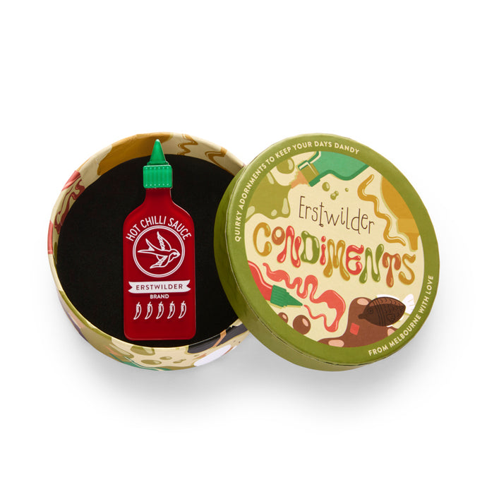 Turn Up the Heat Brooch - Erstwilder Condiments
