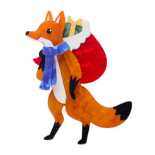 Load image into Gallery viewer, Freddy the Fox Brooch - Erstwilder Merry Menagerie