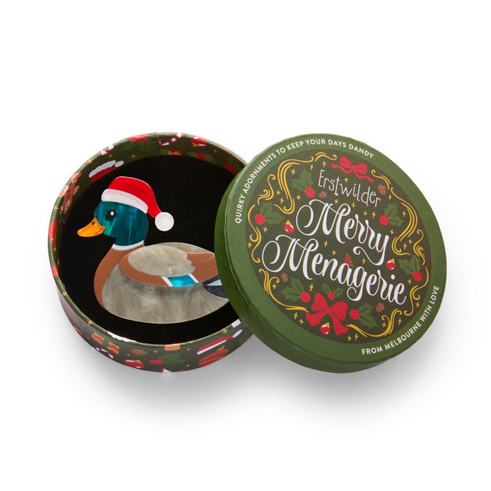 Daphne the Duck Brooch - Erstwilder Merry Menagerie