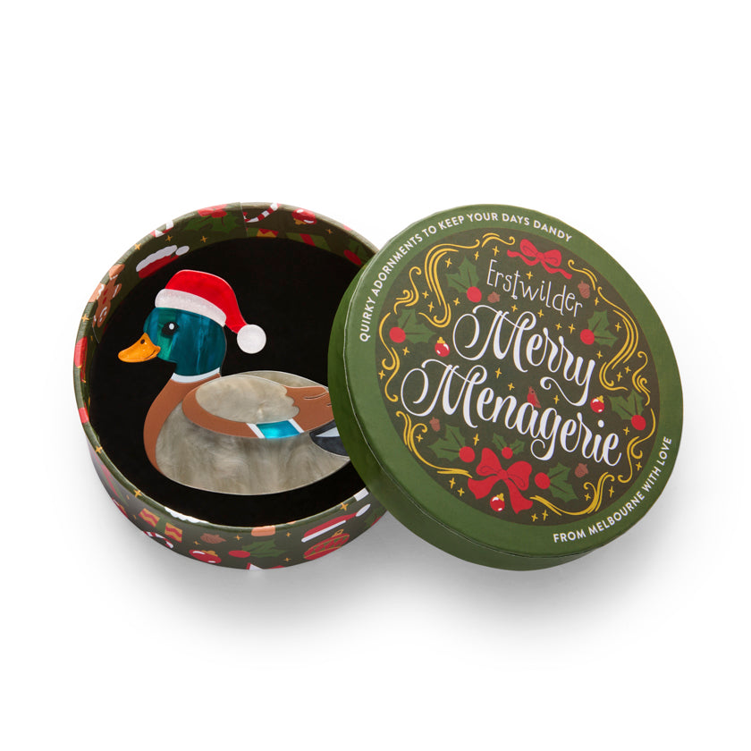 Daphne the Duck Brooch - Erstwilder Merry Menagerie