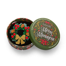 Load image into Gallery viewer, Forest Wreath Brooch - Erstwilder Merry Menagerie