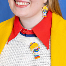 Load image into Gallery viewer, Rainbow Brite Says Hello Brooch - Erstwilder x Rainbow Brite