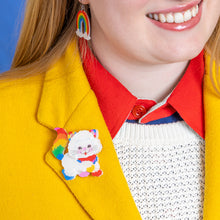 Load image into Gallery viewer, Kitty Brite Brooch - Erstwilder x Rainbow Brite
