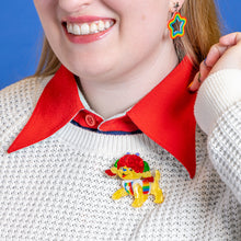 Load image into Gallery viewer, Puppy Brite Brooch - Erstwilder x Rainbow Brite