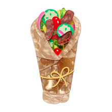 Load image into Gallery viewer, Gyros on the Go Brooch - Erstwilder A Greek Odyssey