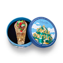 Load image into Gallery viewer, Gyros on the Go Brooch - Erstwilder A Greek Odyssey
