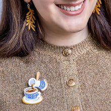 Load image into Gallery viewer, Traditional Brew Brooch - Erstwilder A Greek Odyssey