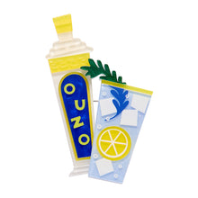 Load image into Gallery viewer, Opa! Ouzo Brooch - Erstwilder A Greek Odyssey