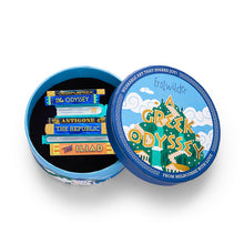 Load image into Gallery viewer, Words of the Wise Brooch - Erstwilder A Greek Odyssey
