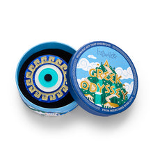 Load image into Gallery viewer, Evil Eye Amulet Brooch - Erstwilder A Greek Odyssey