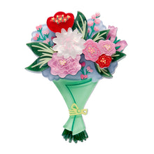 Load image into Gallery viewer, Ever After Blooms Brooch - Erstwilder Sweet Valentine