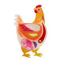 Load image into Gallery viewer, Bessie the Chicken Brooch - Erstwilder x Pete Cromer Easter