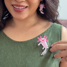 Load image into Gallery viewer, Axolotl Brooch - Erstwilder The Rarest Kind