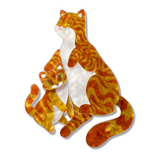 Load image into Gallery viewer, Purrfect Harmony Brooch Pair - Erstwilder By Your Side