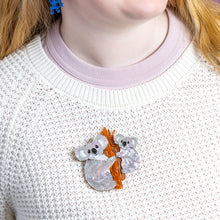 Load image into Gallery viewer, Among the Eucalyptus Brooch Pair - Erstwilder By Your Side