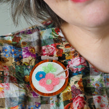 Load image into Gallery viewer, Stitched &amp; Framed Brooch - Erstwilder Arts &amp; Crafts Part 2