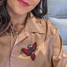 Load image into Gallery viewer, Kurri Kurri Marrpu (Red-Tailed Black Cockatoo) Brooch - Erstwilder x Brooke Sutton