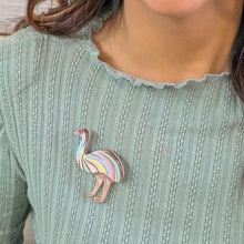 Load image into Gallery viewer, Utingat Ritjinguthinha (Emu) Brooch - Erstwilder x Brooke Sutton
