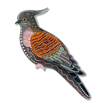 Load image into Gallery viewer, Kulupatji (Crested Pigeon) Brooch - Erstwilder x Brooke Sutton