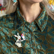 Load image into Gallery viewer, Rabbit Waiter Brooch - Erstwilder x The Magic Faraway Tree