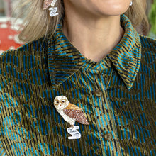 Load image into Gallery viewer, Barny Owl Brooch - Erstwilder x The Magic Faraway Tree