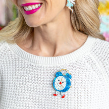 Load image into Gallery viewer, Silky's Clock Brooch - Erstwilder x The Magic Faraway Tree
