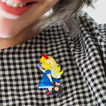 Load image into Gallery viewer, Just Right Brooch - Erstwilder x Pete Cromer 'Fairy Tales' Part 2