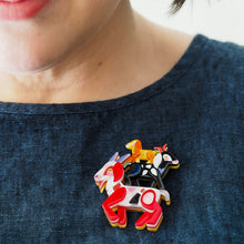Load image into Gallery viewer, Goat Goals Brooch - Erstwilder x Pete Cromer 'Fairy Tales' Part 2