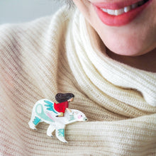 Load image into Gallery viewer, Polar Adventure Brooch - Erstwilder x Pete Cromer 'Fairy Tales' Part 2