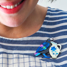 Load image into Gallery viewer, Thirsty Work Brooch - Erstwilder x Pete Cromer 'Fairy Tales' Part 2