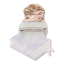 Load image into Gallery viewer, Studious Snow Owl Brooch - Erstwilder 15th Birthday Fan Favourites