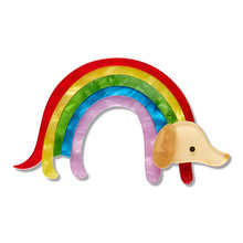 Load image into Gallery viewer, Rainbow Ruff Brooch - Erstwilder 15th Birthday Fan Favourites