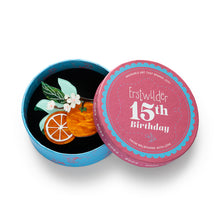 Load image into Gallery viewer, Orange Crush Brooch - Erstwilder 15th Birthday Fan Favourites