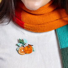 Load image into Gallery viewer, Orange Crush Brooch - Erstwilder 15th Birthday Fan Favourites