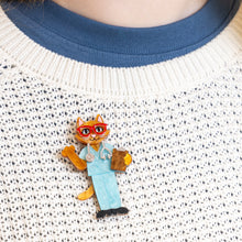 Load image into Gallery viewer, Whiskers M.D. Brooch - Erstwilder Wild at Work