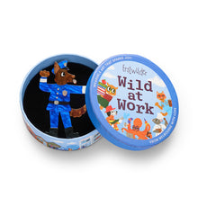Load image into Gallery viewer, Officer Wags Brooch - Erstwilder Wild at Work