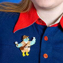 Load image into Gallery viewer, Dr. Fossil Brooch - Erstwilder Wild at Work