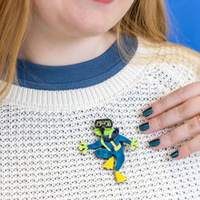 Load image into Gallery viewer, Slick Swimmer Brooch - Erstwilder Wild at Work