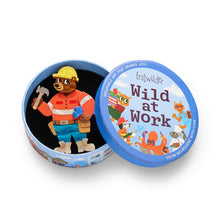 Load image into Gallery viewer, Foreman Grizzly Brooch - Erstwilder Wild at Work