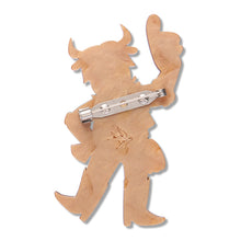 Load image into Gallery viewer, Marshall Longhorn Brooch - Erstwilder Wild at Work