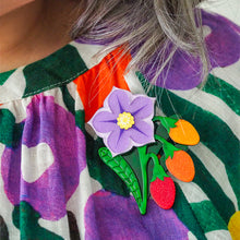 Load image into Gallery viewer, Kangaroo Apple Brooch - Erstwilder x Royal Botanic Gardens Victoria
