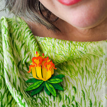 Load image into Gallery viewer, Long-Flower Mistletoe Brooch - Erstwilder x Royal Botanic Gardens Victoria