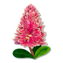 Load image into Gallery viewer, Pink Mulla Mulla Brooch - Erstwilder x Royal Botanic Gardens Victoria