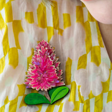Load image into Gallery viewer, Pink Mulla Mulla Brooch - Erstwilder x Royal Botanic Gardens Victoria