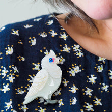 Load image into Gallery viewer, Little Corella Brooch - Erstwilder x Royal Botanic Gardens Victoria