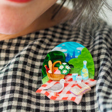 Load image into Gallery viewer, A Royal Garden Picnic Brooch - Erstwilder x Royal Botanic Gardens Victoria