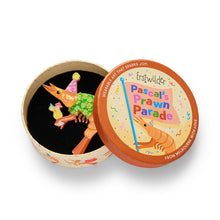 Load image into Gallery viewer, Pascal the Party Prawn Brooch - Erstwilder Pascal’s Prawn Parade